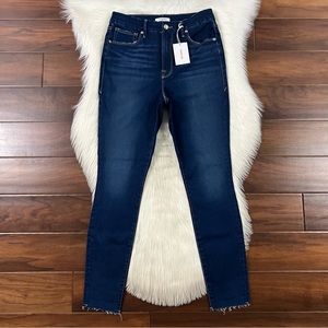 Good American Womens Size 12 / 31 Good Waist Skinny Jeans in Blue 434 Denim